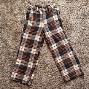 HYFVE Women's Checkered Trousers - Black, Cream, Brown